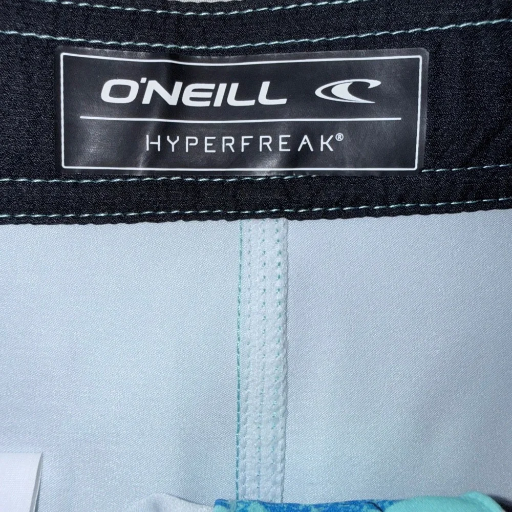 O'Neill Hyperfreak Boys 30 Stretch Blue Aztec‎ Board Shorts NWT